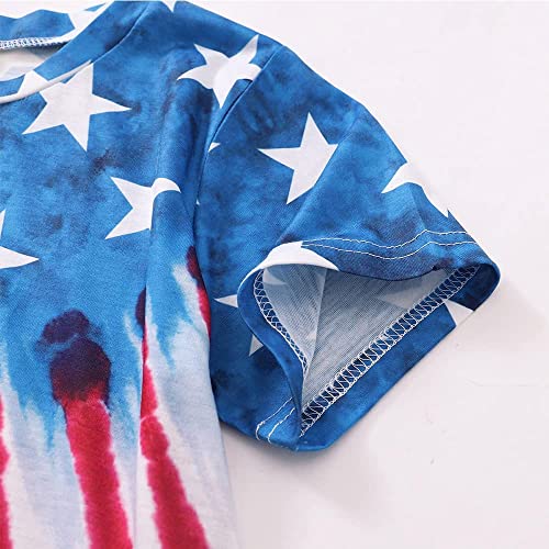 Toddler Boys 4th of July T-Shirt American Flag Tees Toddler Kids Independence Day Short Sleeve Tops for Age 2-10 Years3