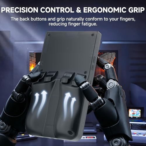 Image of R36max Retro Handheld Console,Upgraded 4.0 inch IPS Screen Portable Gaming Console,64GB Preloaded 18000+Games,Linux Open Source System Handheld Emulator Supporting 30+Emulators,4000mAh Battery(64G Black2)