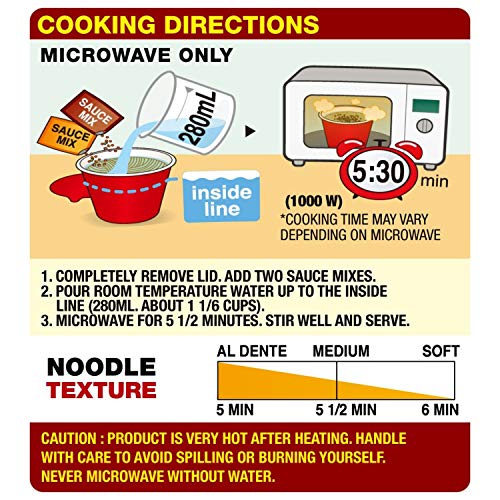 Nongshim Chapaguri Spicy Rom Don Jjajang Cup of Noodles Korean Food with Neoguri Seafood Flavoring, 6 Microwavable… - Image 5