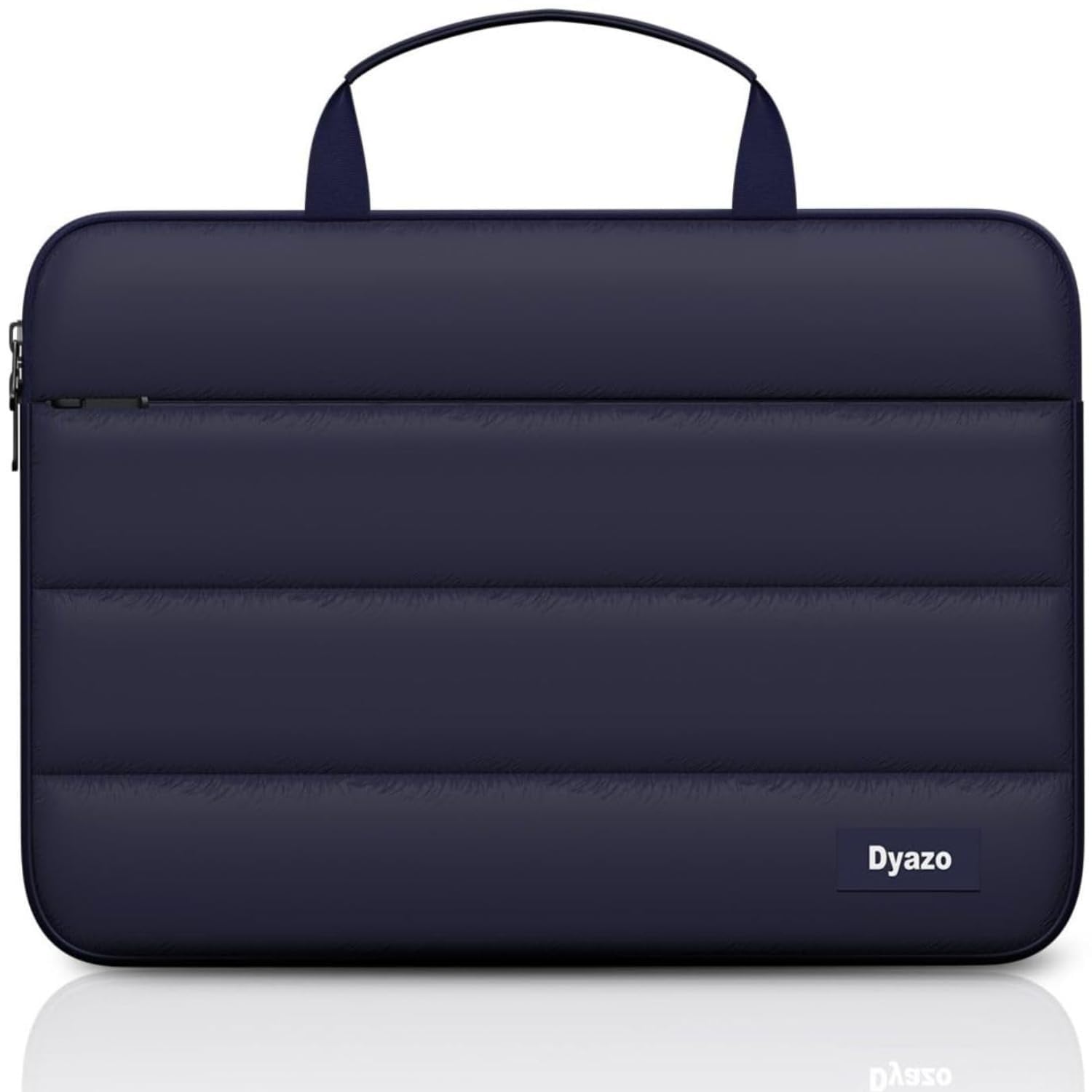 Dyazo Fluffy Laptop Sleeve Bag 15.6 Inch |Soft Protective Case Cover with Handle & Front Pocket | Puff Sleeve Bag Compatible for MacBook, Lenovo, HP, Acer, ASUS, Dell & Other Notebooks (Blue)