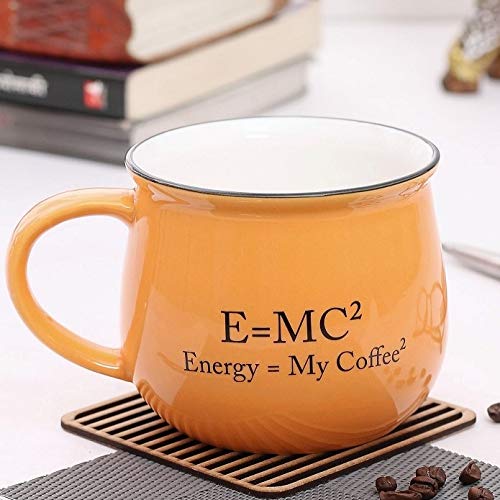 Image of JCPL Ceramic Coffee /Tea Mug - Set of 2, Orange, 350ml