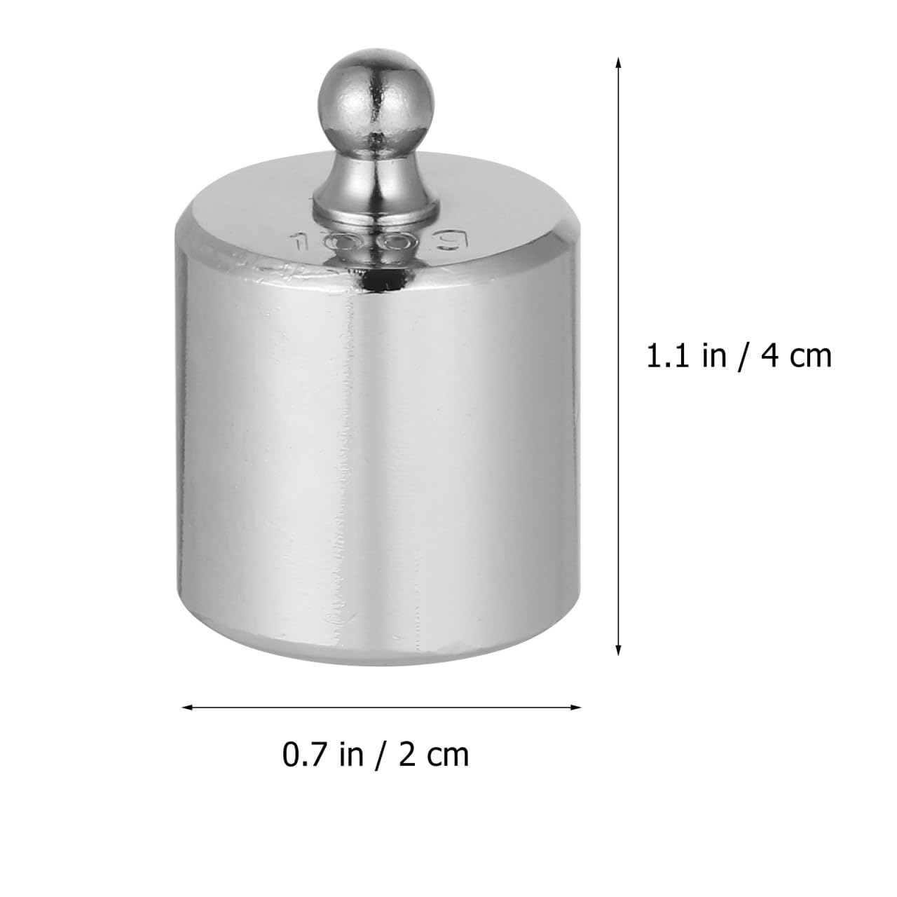 Garneck Pesas de Calibración de Acero Cromado 100 G M2 Estándar, Juego de 3 Piezas para Básculas Electrónicas, Accesorios de Calibración para Balanza Digital en Laboratorio y Enseñanza