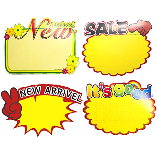 Blmhtwo 40 Pieces Starburst Sign Price Tags Sale Tags Fluorescent Label Blank Star Shape For Sale Signs For Vehicles For Retail Store Garage Sale Supplies Sign Yard Sale Supplies For Sale Sign #TOP18