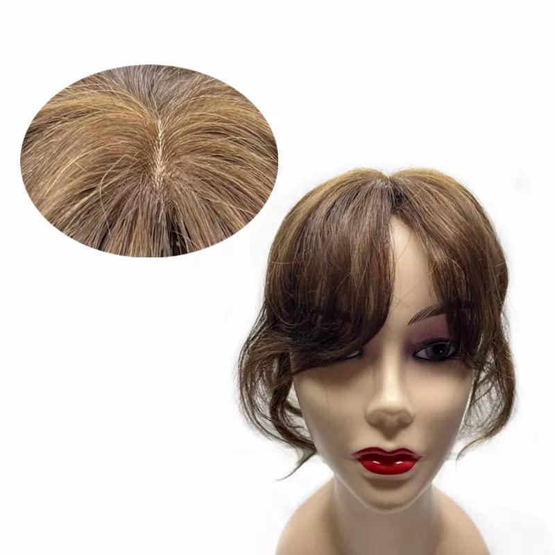 Buy Curly Wavy Human Hair Toppers Clip In Crown Toppers With Side Bangs
