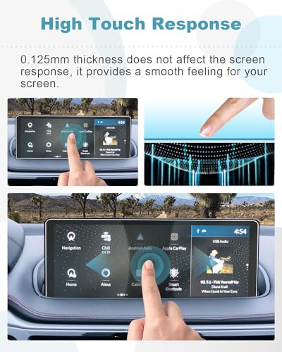 Image of CDEFG 2PCS for 2022-2024 Acura MDX 12.3-Inch Screen Protector for 2022 2023 2024 Acura MDX Accessories Center Touch Screen Guard HD Clarity Anti Scratch