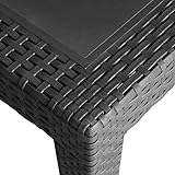 Multistore 2002 Solider Gartentisch Campingtisch Beistelltisch in Rattan-Optik - 5