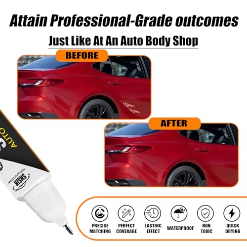 Image of Car Touch up Paint(3U5 Supersonic Red) Compatible with Toyota, Car Paint Pen Scratch Repair Two-In-One Touch Up Paint, Premium Car Scratch Remover for Deep Scratches