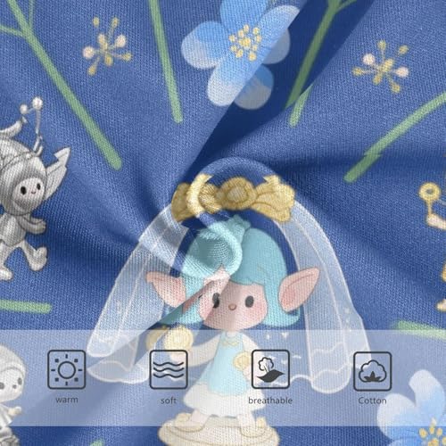 Girls' Underwear Flowers Floral Blue Toddle Brief Panties 2-8 Years 203005823