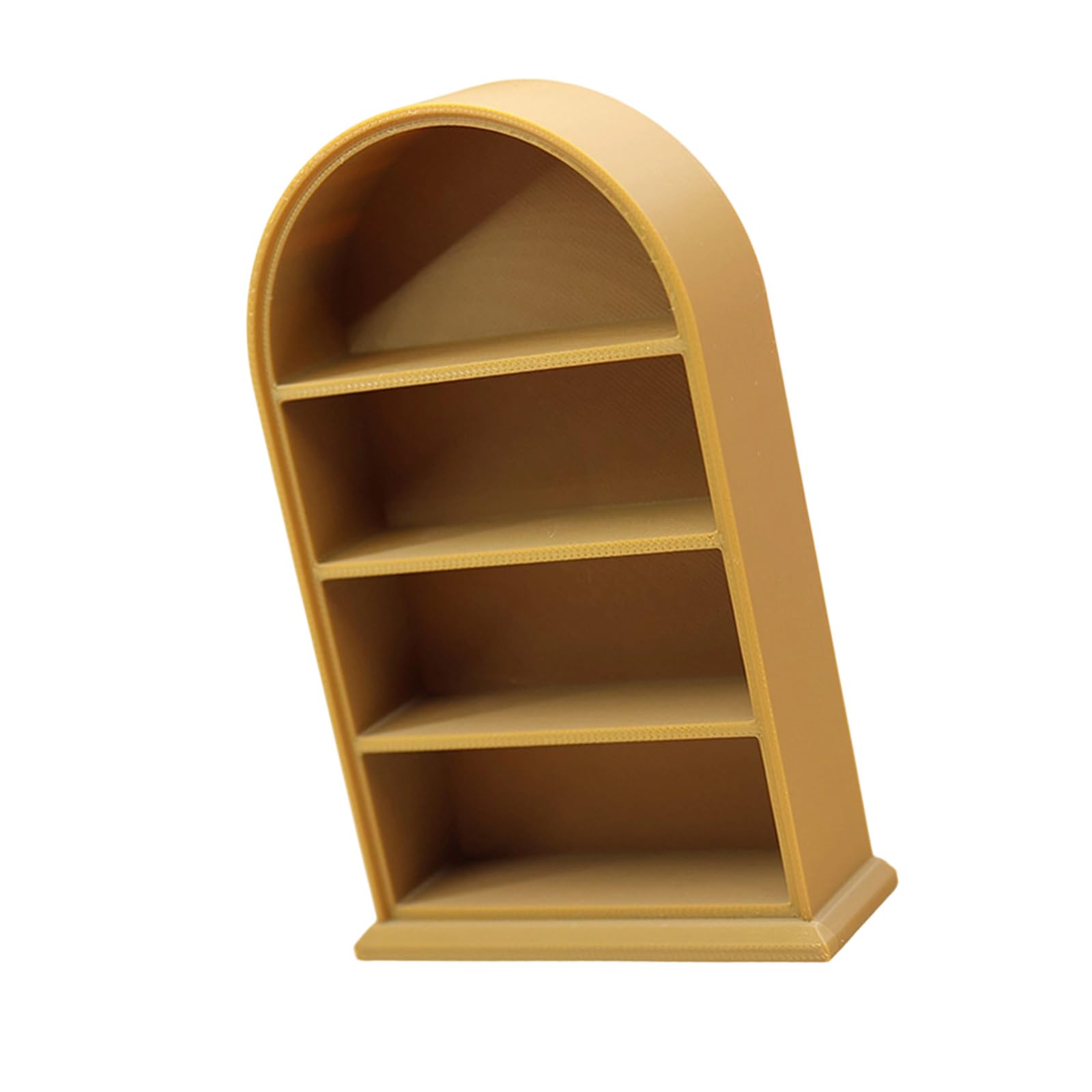 Miniature Bookshelf Model Figurine for Doll, Dark wood color
