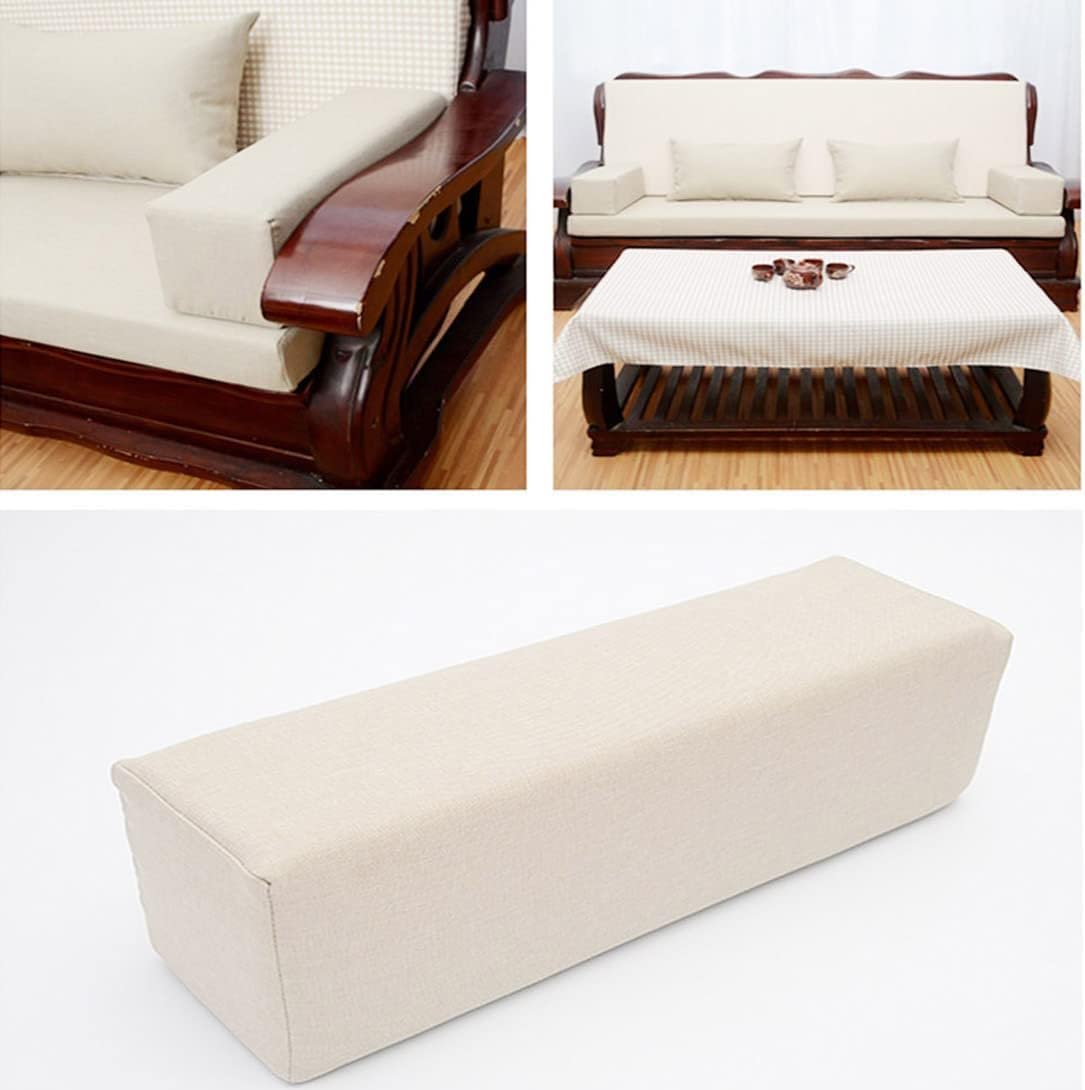 Coussin d'accoudoir de canapé de taille personnalisée, oreiller de matelas haute densité, remplissage d'écart de lit, traversin rectangulaire de tête de lit, coussin de soutien de cou amovible