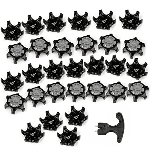 DAZZLEEX 30Pcs Golf Shoe Spikes Stinger Vite
