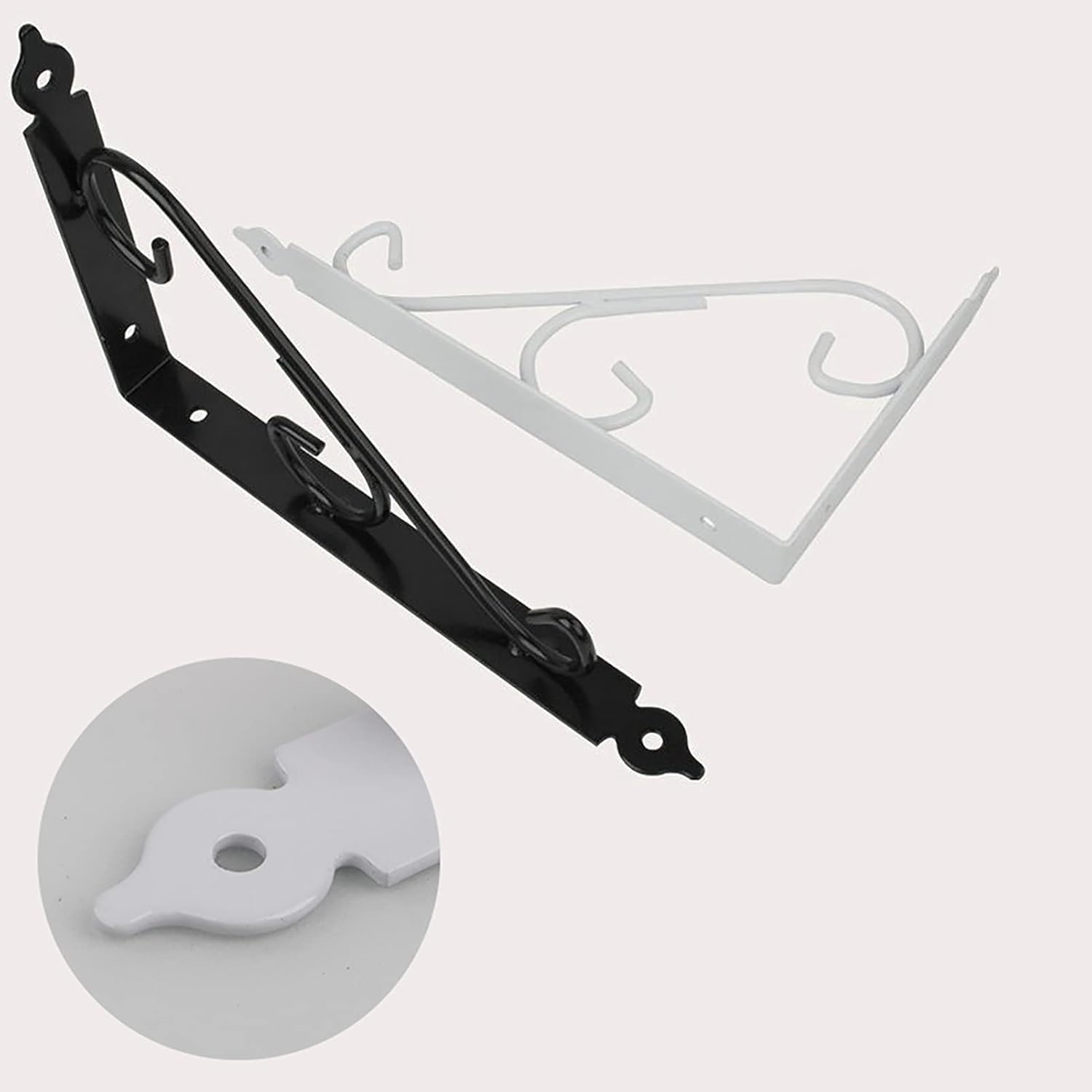 Decorative Shelf Brackets, Wall Mounted L Shape Floating Shelf Bracket,Heavy Duty Metal Corner Brace Bracket Shelf Support, 2pcs