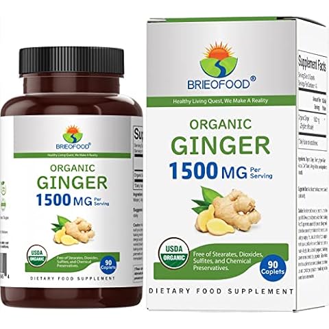 Brieofood Organic Ginger Supplement Cover