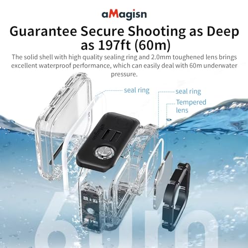 Image of Dive Protective Case for Insta360 AcePro /AcePro 2 Camera Underwater Waterproof Protective Accessories (Waterproof Dive Case for AcePro Camera)