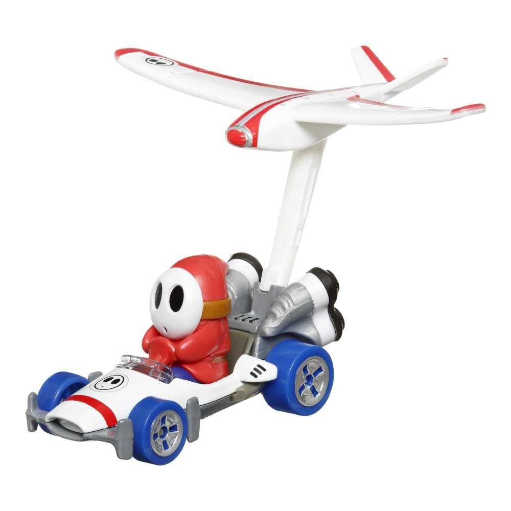 Hot Wheels Mario Kart Glider – Shy Guy Con Planeador B-Dasher, Coche Die-Cast A Escala 1:64, De La Serie Glider, Mide 5 Cm