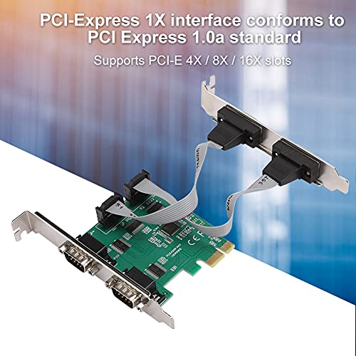 Pcie Expansion Card,Pcie Rs232 9 Pin 4-Port Serial 2.5Gb/S Fullduplex Channel Expansion Card Adapter Converter,For Windows/For Linux #TOP5