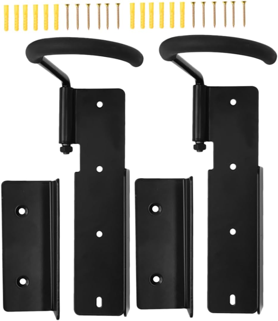 2Sets Wall Mounted Bicycle Storage Rack Versatile Bike Hanger for Garage Easy Installation Compatible with Road Mountain Folding Bikes Space Saving Design