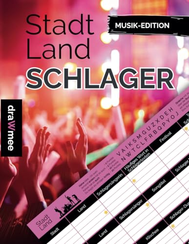 Photo de Stadt Land Schlager: Quiz für echte Schlagerfans - Geschenk Volksmusik, Pop: Spielblock mit 35 Blatt Din-A4 (Seiten zum Ausschneiden)