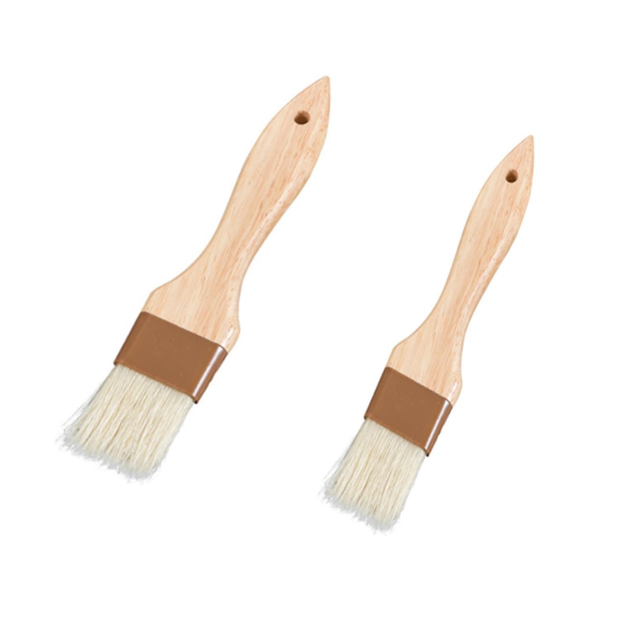 BRIGHTFUFU Large Wool Brush for Baking Bbq Easy Clean Heat Resistant Handle Perfect for Cake Dessert