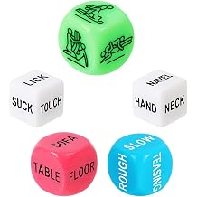 Date Night Dice for Couples Valentine's Day Gift Couple Game Dice for Women Men Girlfriend Boyfriend Wedding Anniversary Birthday Gifts 6CFT6