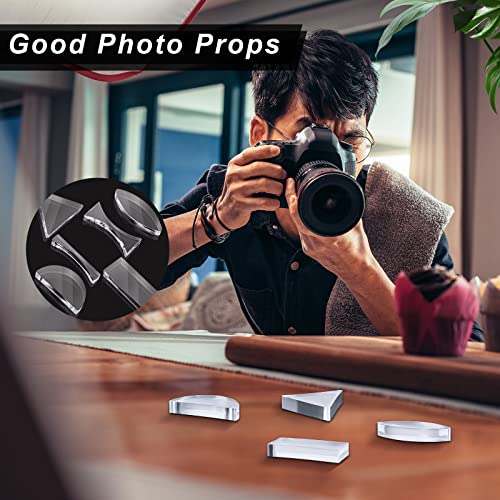 Treela 6 Pcs Light Spectrum Prism Optical Lens Triangular Semicircular Rectangular Prism Physics Demonstration Tools Equipment For Physics Teaching Students Lab Photography Science #TOP5