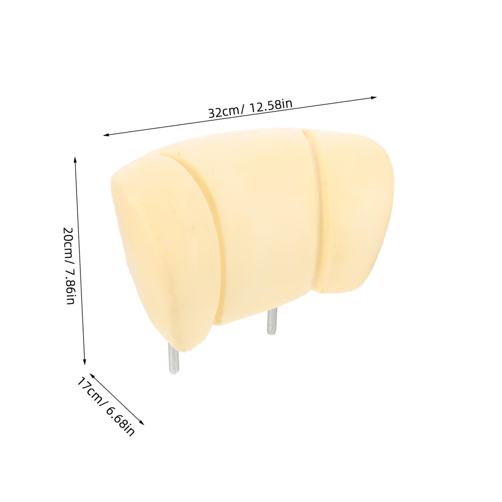 Almohadilla Espuma Reemplazo para Reposacabezas Coche Ergonómica con Tubo de Hierro para Asientos Rv y Negocios sin Funda Soporte Cervical Cómodo y Fácil Instalación