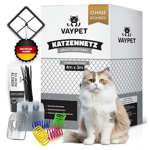 VAYPET Katzennetz für Fenster und Balkon