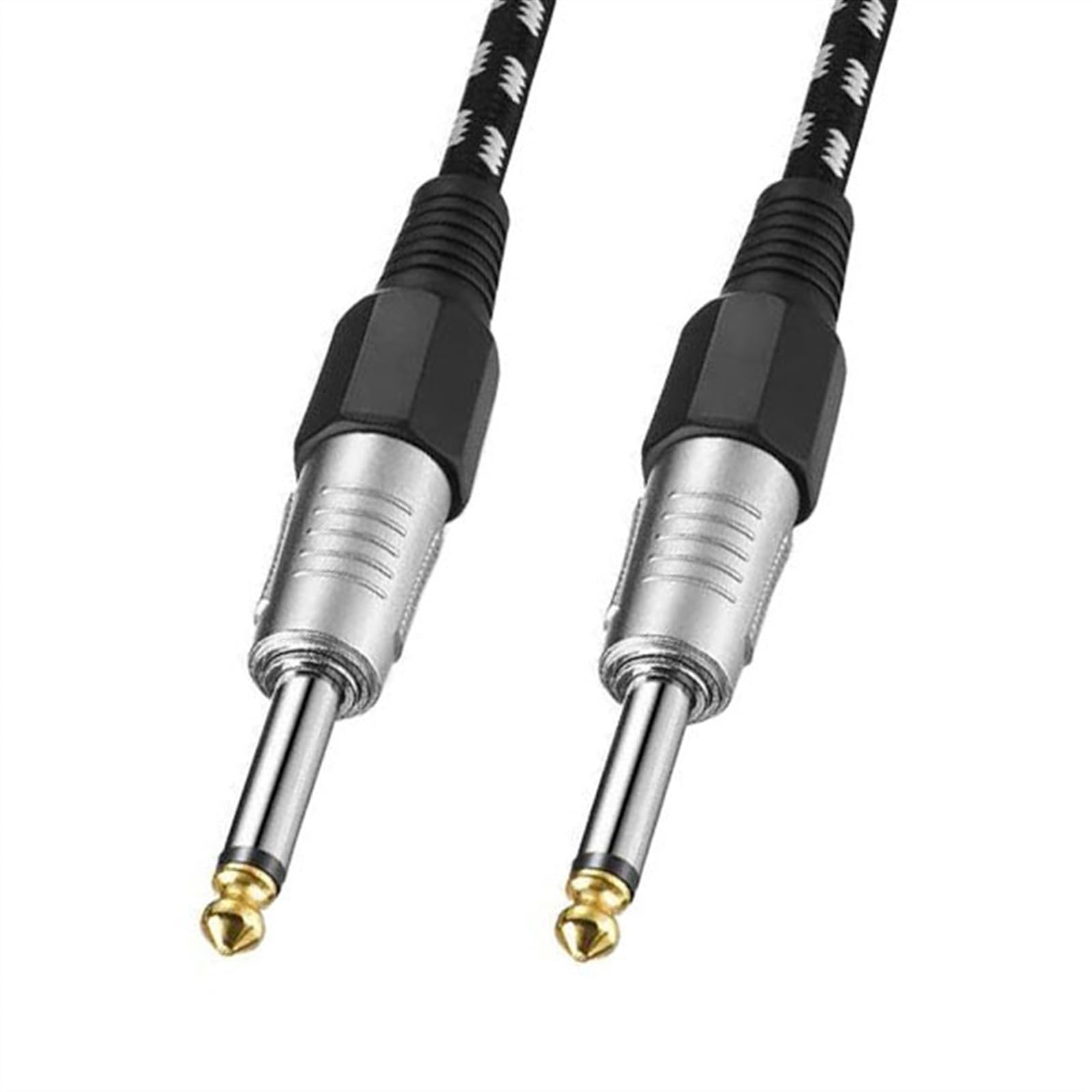 Nylonowy Pleciony 1/4 ''jack 6,35 Mm Do 6,35 Mm Kabel Audio Mono Z Męskiego Na Męskie Do Wzmacniacza Mikser Do Gitary Elektrycznej Kabel do Instrumentów Gitarowych (Color : 6m)