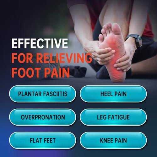 pcssole plantar fasciitis insoles men women- 220lbs heavy duty high arch support inserts with comfort cushion orthotic pain relief insoles for flat feet - arch pain - heel pain -work boot shoe insole