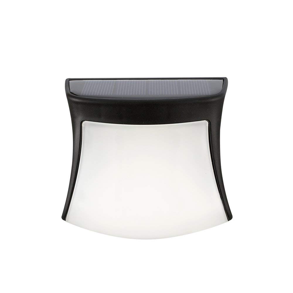 Kinkiety ścienne, 4-pak lamp solarnych z 4 diodami LED, zewnętrzne kinkiety z uśmiechem, bezprzewodowe lampki nocne do schodów bezpieczeństwa