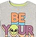 Amazon Essentials Boys' Long-Sleeve T-Shirts - Discontinued Colors, Pack of 5, Aliens Print/Color Block/Text Print, Small