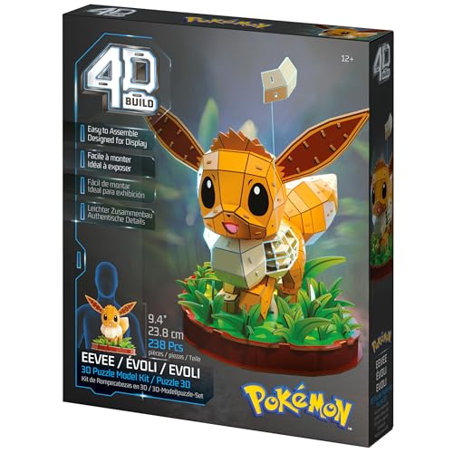 4D Build - Puzzle 3D Pokémon - Évoli 238 Pièces - Jeu Enfant 12 Ans Et +