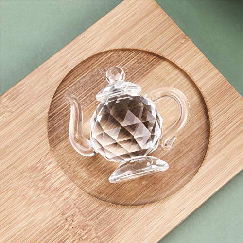 H&D Hyaline & Dora Crystal Figurine Collection Paperweight Home Decor Ornament,Teapot&Frog #TOP3