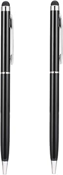 Stylus Pens for Touch Screens, 2 In 1 Capacitive Universal Stylus for Phone Tablets PC Touch Screens 2-Pack