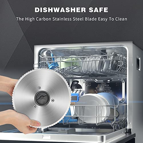 Meat Slicer Electric Deli Food Slicer with Removable 7.5’’ Stainless Steel Blade, Adjustable Thickness Meat Slicer for Home Use, Child Lock Protection, Easy to Clean, Silver - Thumbnail 6