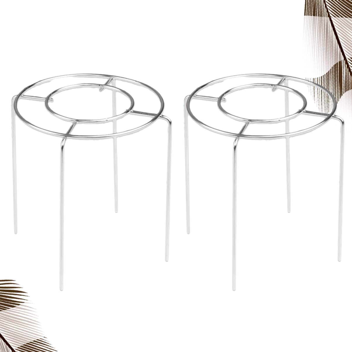 BESTonZON Round Cake Carrier Cake Stand Stainless Steel Rack Round Rack Baking Tool Cake Holder Buckle Cooling Rack Drying Rack Chiffon