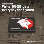 Bestoss 512GB SATA SSD for Pc or Laptop, 2.5" SATA SSD, SATA III 6Gb/s, Internal Solid State Drive, Up to 550MB/s, Computer Storage Upgrade for Office, Students, Home Entertainment
