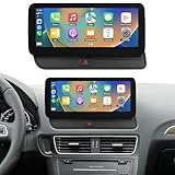 NINETOM 12.3 inch Touchscreen Wireless CarPlay Android Auto Multimedia Car Radio Receiver for Audi Q5 with 3G MMI+ System (2009-2017),Support Mirrorlink, Camera, Navigation