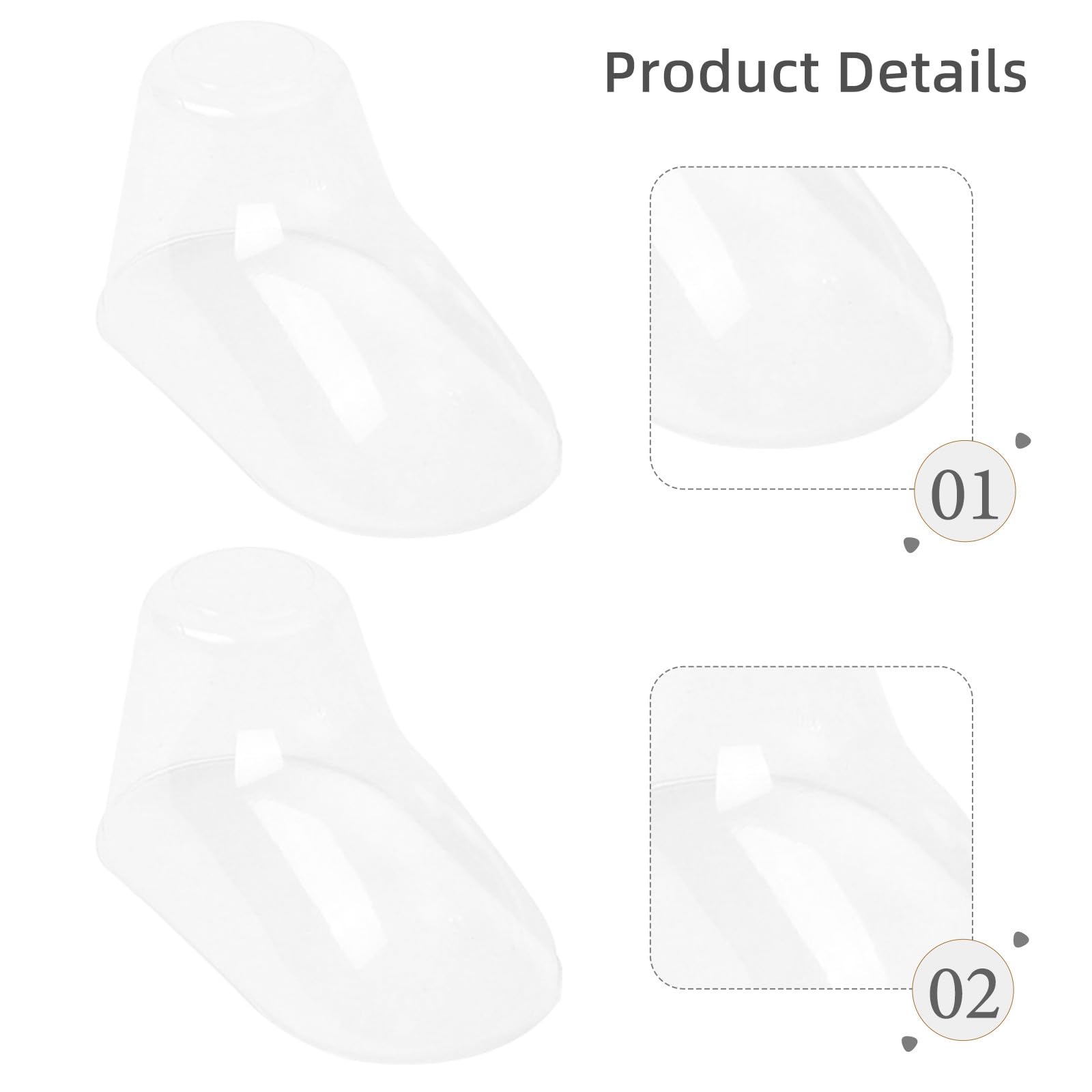 Présentoir à Chaussettes et Écarteur Chaussure pour Bébé, Modèle de Pied en Pvc, Lot de 100 Pièces, pour Chaussures de Tout-petits