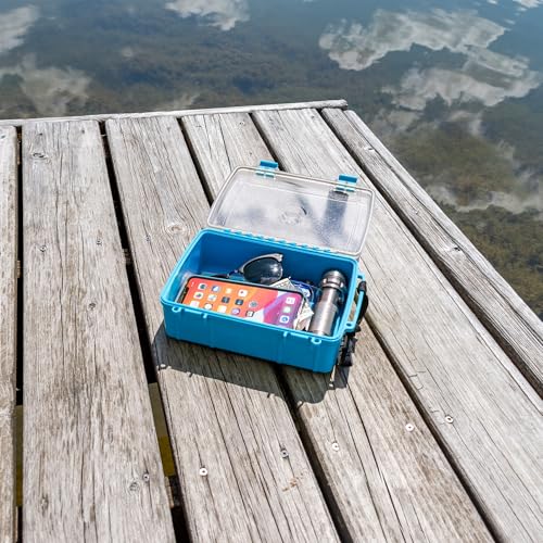 Caja seca impermeable geckobrands con forro de silicona – resistente, a prueba de polvo y golpes para almacenamiento de electrónicos y equipo miniatura 5