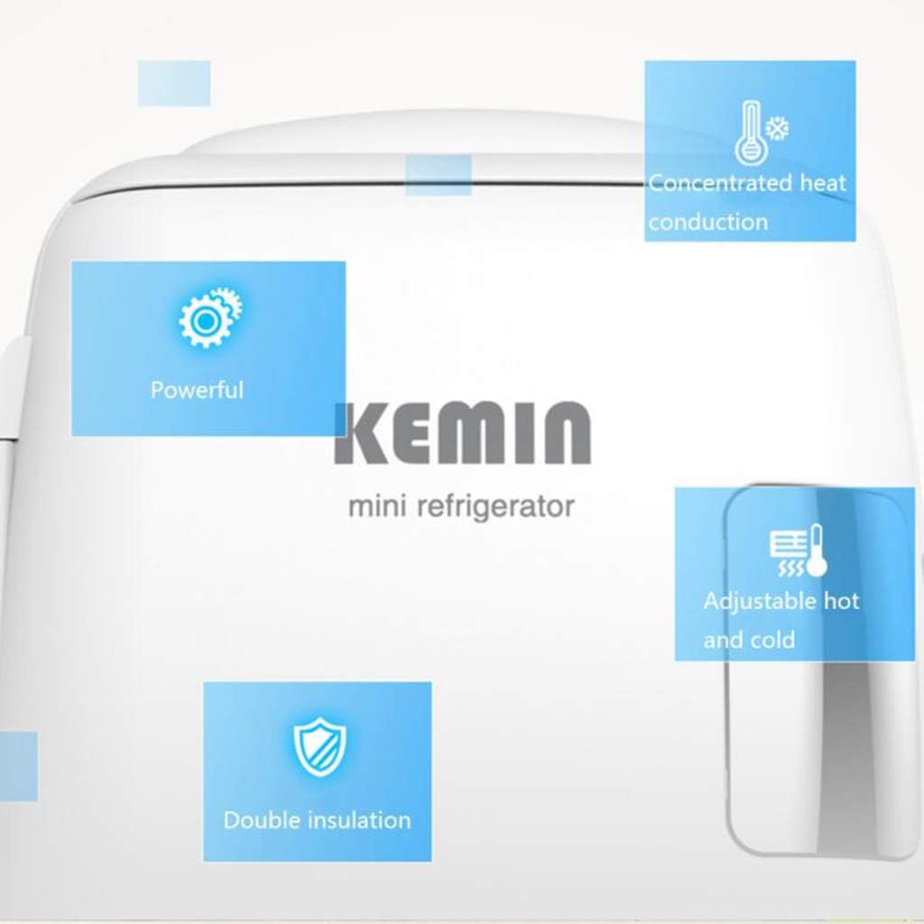 Mini Refrigerator 10 Liters-Portable Small Refrigerator for Beer and Beverage-Bedroom Skin Care Products Office with Refrigeration and Heat Preservation Functions (Type B)