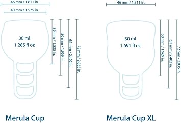Merula Menstrual Cup Menstrual Cup Made from Medical Grade Silicone
