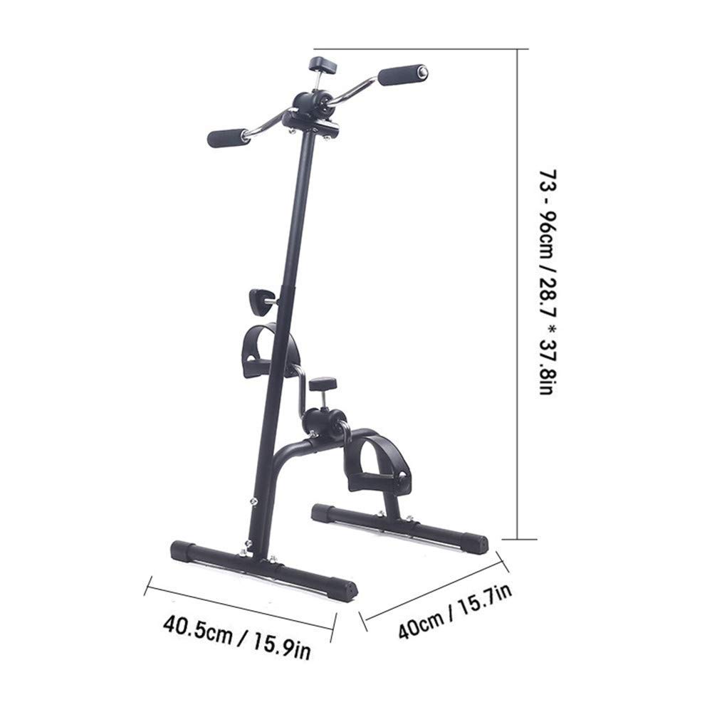 Ejercitador de pedales,Bicicleta estática estacionaria,Máquina de ejercicios para interiores con resistencia ajustable para brazos y piernas,Equipo de rehabilitación de accidentes cerebrovasculares Fi