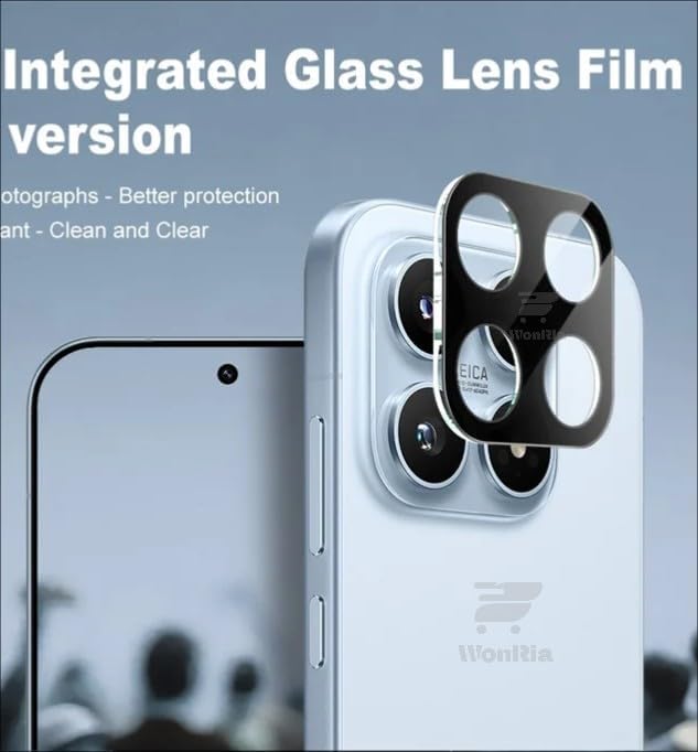 Image of Pack 1- Back Camera Glass Protector Compatible with Xiaomi Mi 17 5G [3D Premium] Camera Glass Protector (Black)