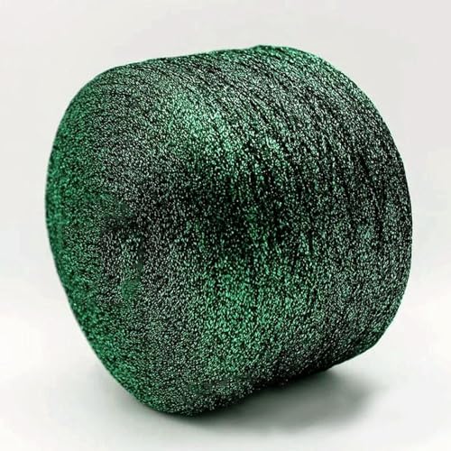 LIUXIN Hilo Fino Dorado y Plateado Metalizado de 50 g, Hilos Metalizados Brillantes para Crochet, para Tejer a Mano, Manualidades y Costura