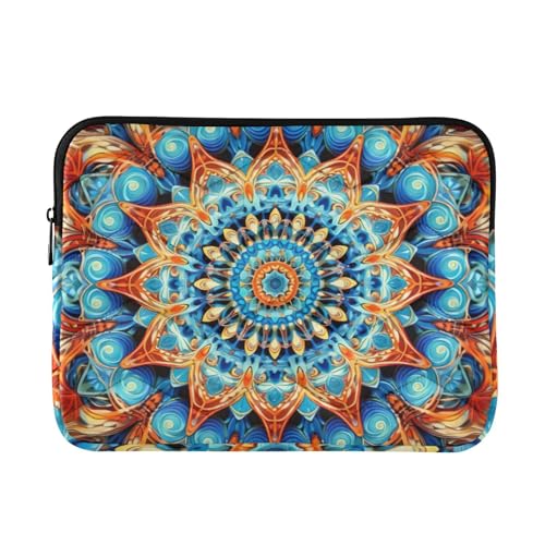 Funda para portátil 13-14 pulgadas impermeable azul y naranja