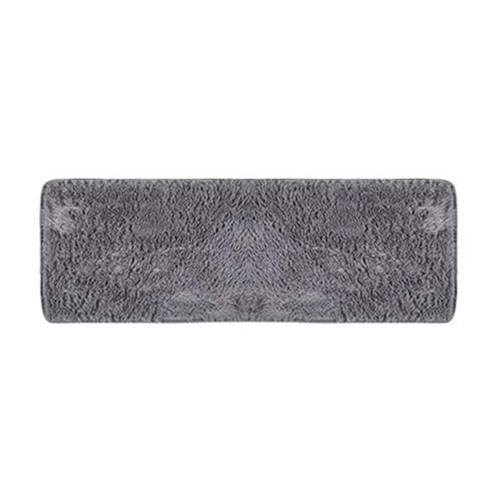 LPxdywlk Solid Color Non Slip Fluffy Thicken Floor Mat Living Room Bedroom Carpet Rug Handy for Families 40cm * 120cm Grey