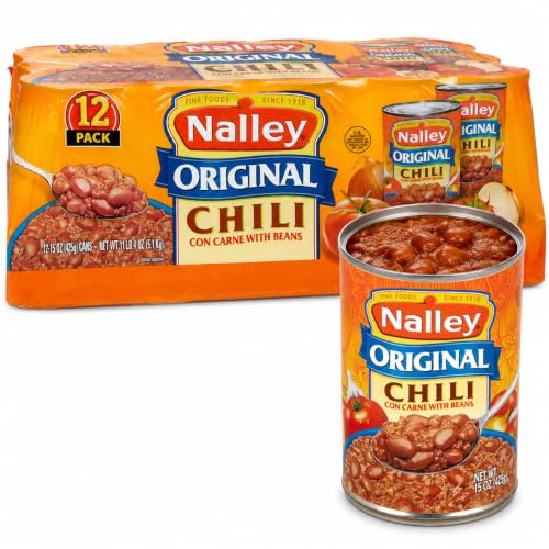 Nalley Original Chili Con Carne with Beans, 14 Ounce (Pack of 12)