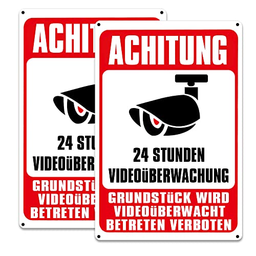 YPLonon Segnale di videosorveglianza, 2 pezzi, 25