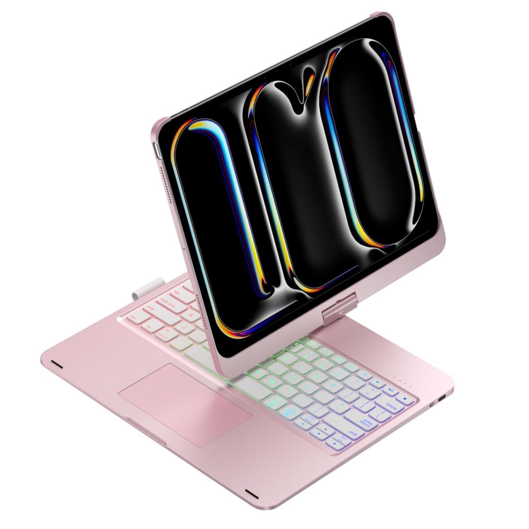 iPad Pro11(2020) 7色LEDバックライト タッチパッド付き キーボード